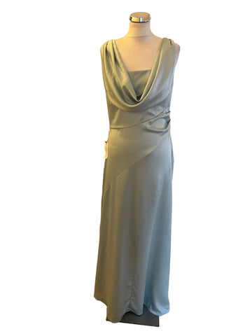 BRAND NEW LIPSY MINT GREEN COWL NECK SLEEVELESS LONG PROM/ SPECIAL OCCASION DRESS  SIZE 12