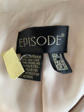 EPISODE 100% SILK ECRU TAILORED TROUSER SUIT SIZE 10
