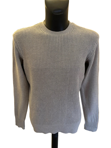 ALL SAINTS ROTHAY GREY CREW NECK JUMPER  SIZE L