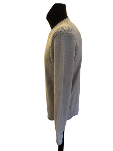 ALL SAINTS ROTHAY GREY CREW NECK JUMPER  SIZE L