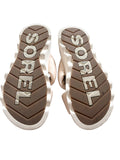 SOREL VIBE TWIST SAND/CHALK SLIP ON LEATHER SLIDERS SIZE 6/39