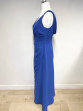 SORELLA VITA ROYAL BLUE COWL BACK LONG EVENING DRESS SIZE 16