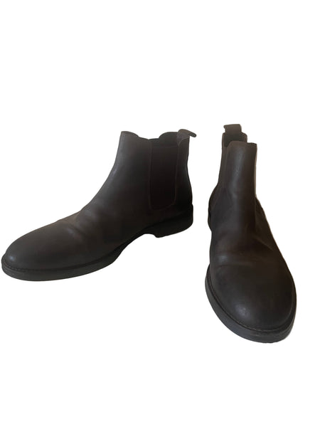 OFFICE BROWN LEATHER CHELSEA BOOTS SIZE 11.5/46