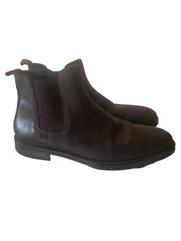 OFFICE BROWN LEATHER CHELSEA BOOTS SIZE 11.5/46