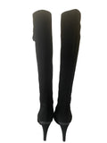STUART WEITZMAN FOR RUSSELL & BROMLEY BLACK SUEDE KNEE LENGTH BOOTS SIZE 6.5/3