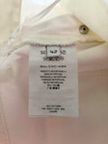 BALENCIAGA PARIS WHITE DENIM STRAIGHT LEG HIGH RISE JEANS (2015) SIZE 42 UK 14