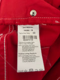BRAND NEW MSGM RED DENIM HIGH RISE CROP JEANS SIZE 46 UK 14
