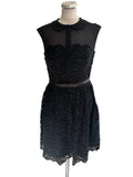 TED BAKER RANNI BLACK LACE COLLARED SPECIAL OCCASION DRESS SIZE 3 UK 12