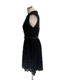 TED BAKER RANNI BLACK LACE COLLARED SPECIAL OCCASION DRESS SIZE 3 UK 12