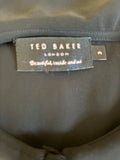 TED BAKER RANNI BLACK LACE COLLARED SPECIAL OCCASION DRESS SIZE 3 UK 12