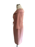BRAND NEW VENI BY RONALD JOYCE SALMON PINK BEADED SPECIAL OCCASION DRESS  SIZE 12