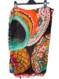 RA - ROYAL ACADEMY OF ARTS 100% SILK MULTI COLOURED WRAP/SCARF