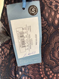 BRAND NEW ZEILA DONNA NAVY LACE OVERLAY PINK LINED SPECIAL OCCASION DRESS SIZE 18