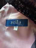 BRAND NEW ZEILA DONNA NAVY LACE OVERLAY PINK LINED SPECIAL OCCASION DRESS SIZE 18