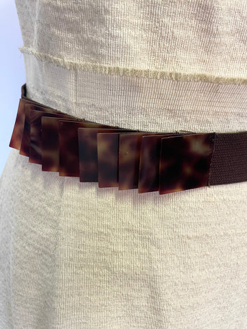 ITALIAN DESIGNER ALBERTA FERRETTI CREAM CAP SLEEVE BELTED DRESS SIZE UK 10