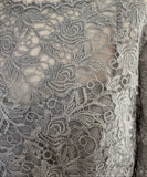 BRAND NEW VENI INFANTINO FOR RONALD JOYCE GREY LACE SPECIAL OCCASION DRESS SIZE 20