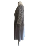 BRAND NEW VENI INFANTINO FOR RONALD JOYCE GREY LACE SPECIAL OCCASION DRESS SIZE 20