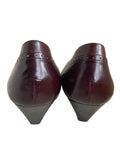 STUDIO POLLINI DARK BROWN LEATHER LOW HEEL COURTS SIZE 7.5/41