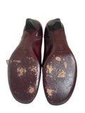 STUDIO POLLINI DARK BROWN LEATHER LOW HEEL COURTS SIZE 7.5/41