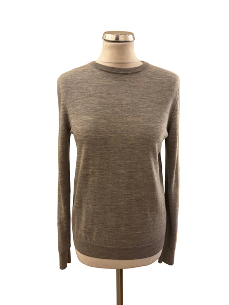 UNIQLO LIGHT GREY MERINO WOOL ROUND NECK JUMPER  SIZE M