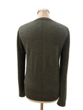 GAP 100% EXTRA FINE MERINO WOOL DARK GREEN ROUND NECK JUMPER  SIZE S