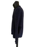 HACKETT 100% WOOL INK BLUE ROUND NECK JUMPER SIZE L