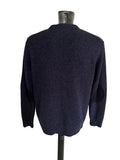 HACKETT 100% WOOL INK BLUE ROUND NECK JUMPER SIZE L