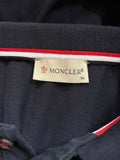 MONCLER MAGLIA NAVY BLUE SHORT SLEEVE POLO SHIRT  SIZE XL