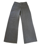 LAUREL GREY SILK & LINEN MIX WIDE LEG TROUSERS  SIZE 38 UK 10