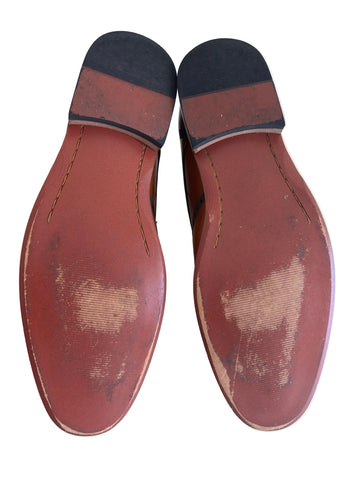 CHARLES SOUTHWELL PAISLEY TAN BROWN LEATHER LACE UP BROGUE SHOES SIZE 10 /44.5