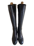 MICHAEL KORS BLACK LEATHER KNEE LENGTH BOOTS SIZE 6/39