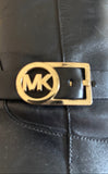 MICHAEL KORS BLACK LEATHER KNEE LENGTH BOOTS SIZE 6/39