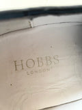 HOBBS NAVY BLUE LEATHER LACE UP PLIMSOLS SIZE 4/37
