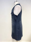 GUESS BLUE DENIM SLEEVELESS PENCIL DRESS SIZE XL