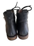 BRAND NEW FATFACE CATRIN BLACK LEATHER LACE UP BOOTS SIZE 5/38