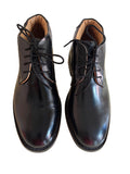 BRAND NEW CLIFFORD JAMES BLACK LEATHER LACE UP ANKLE BOOTS SIZE 6/39