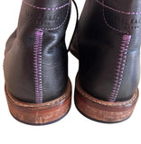 TED BAKER TORSDI BLACK LEATHER LACE UP ANKLE BOOTS SIZE 9/43