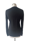 BANANA REPUBLIC SILK & CASHMERE BLACK LONG SLEEVE JUMPER  SIZE S