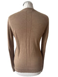 BANANA REPUBLIC SILK & CASHMERE CAMEL LONG SLEEVE JUMPER  SIZE S