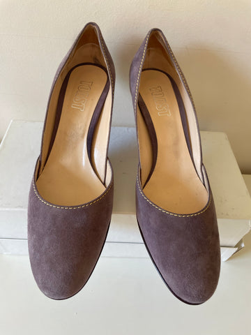 TOAST MINK BROWN SUEDE HEELS SIZE 7/40