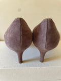 TOAST MINK BROWN SUEDE HEELS SIZE 7/40