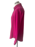 JOSEPH 100% SILK CERISE PINK LONG SLEEVED SHIRT SIZE 34 UK 8
