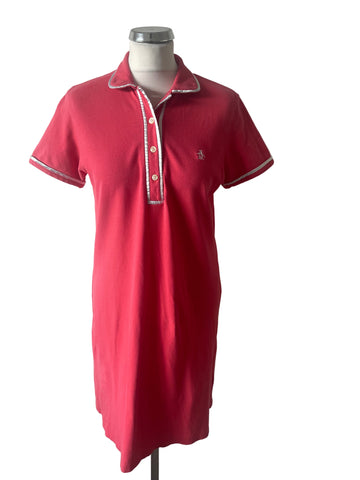 PENGUIN CORAL SHORT SLEEVE POLO SHIRT DRESS SIZE M