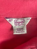 PENGUIN CORAL SHORT SLEEVE POLO SHIRT DRESS SIZE M