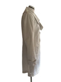 ST-MARTINS 100% COTTON IVORY COLLARED COAT SIZE 40 UK 12