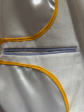 ST. MARTINS 100% COTTON IVORY COLLARED COAT SIZE 38 UK 10