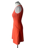 KAREN MILLEN ORANGE A-LINE SLEEVELESS DRESS SIZE 8
