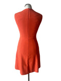 KAREN MILLEN ORANGE A-LINE SLEEVELESS DRESS SIZE 8