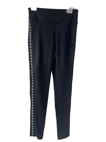 MINT VELVET BLACK & WHITE SIDE PRINT LEGGINGS  SIZE S