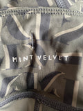 MINT VELVET GREEN & BLACK PRINT LEGGINGS SIZE S